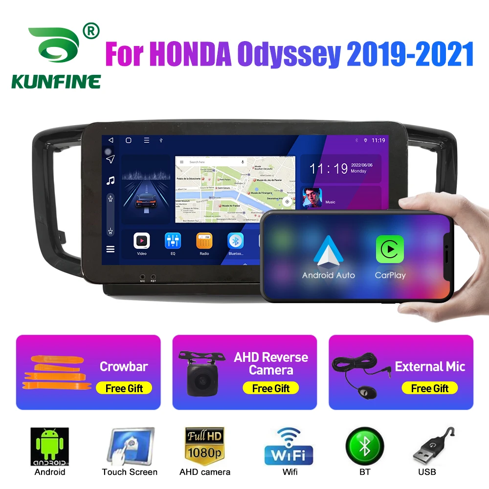 

10.33 Inch Car Radio For HONDA Odyssey 2019-2021 2Din Android Octa Core Car Stereo DVD GPS Navigation Player QLED Screen Carplay