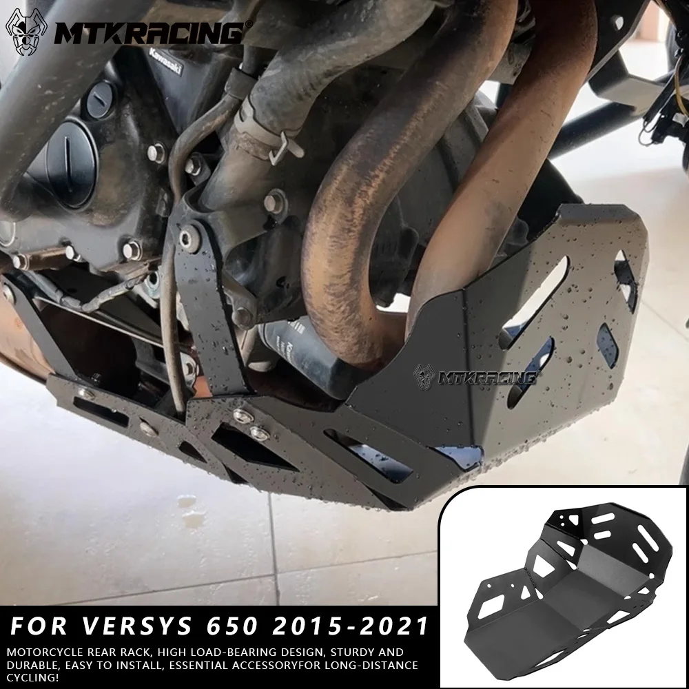 

MTKRACING For KAWASAKI VERSYS 650 2015-2021 Motorcycle Accessory Skid Plate Engine Protection Guard Cover Guards Sump Plate