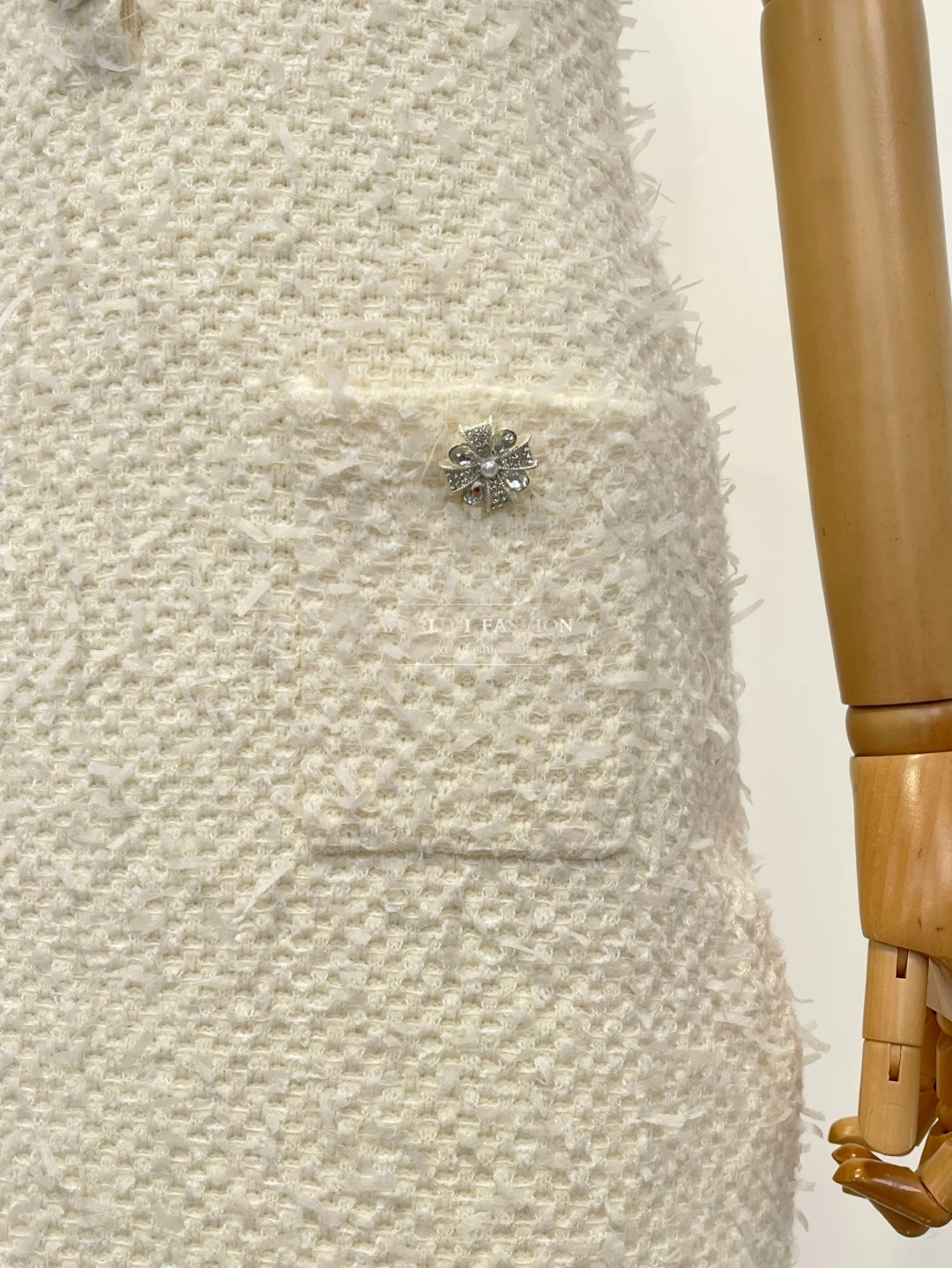 

2025 New Elegant White Short Sleeve Diamonds Mini Dress High Quality