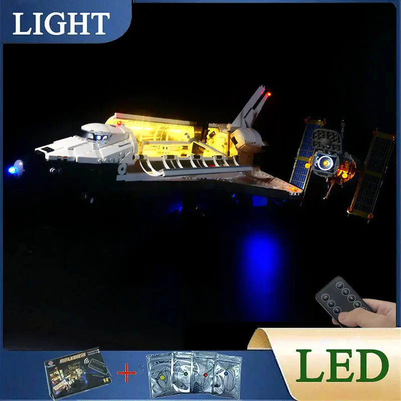 RC DIY LED Light Kit For LEGO 10283 compatible 63001 Space Shuttle Building Block Set（Only LED Light,Without Blocks Model）