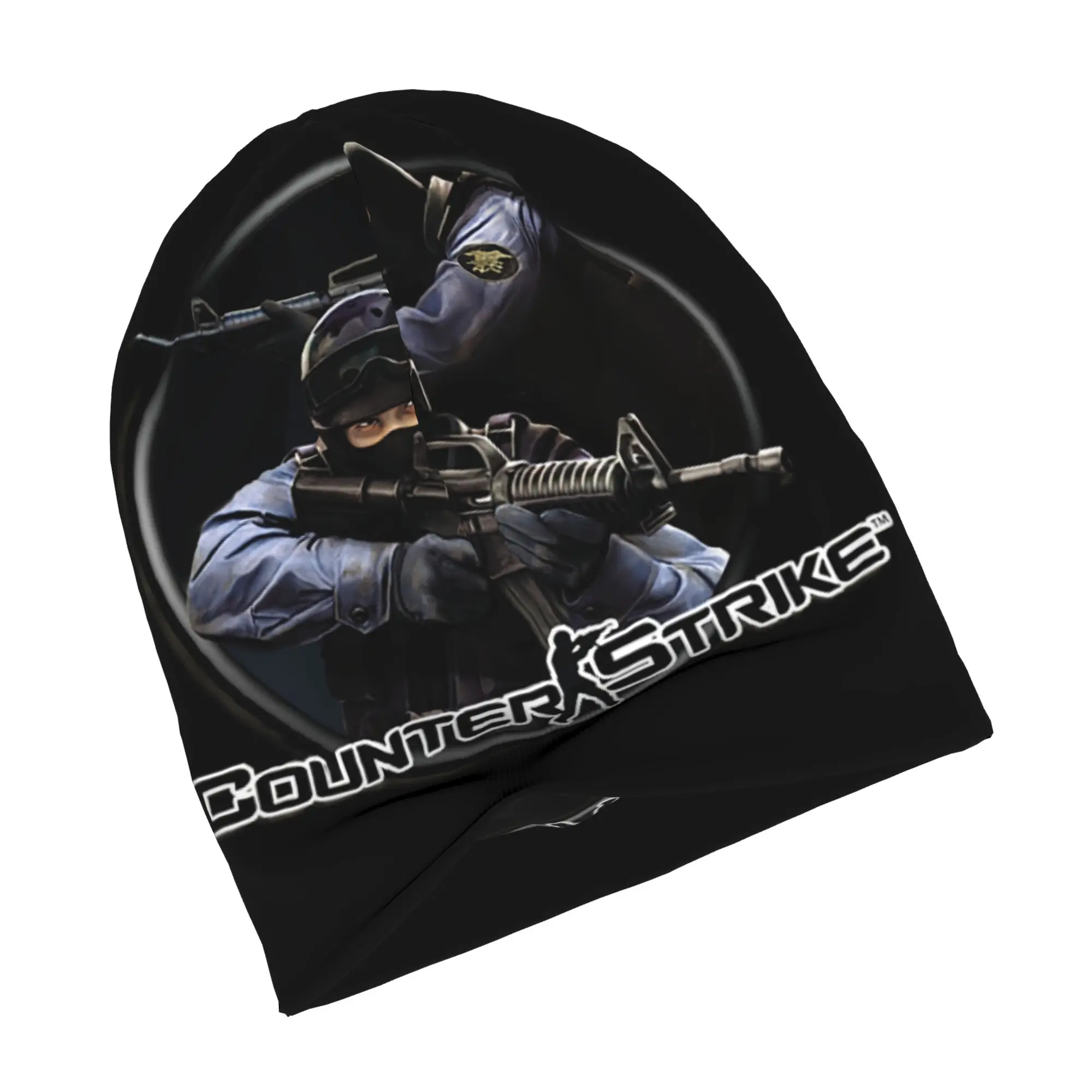 C-Counter S-Strike Shooter Video Game Skullies Beanies Caps Men Women Unisex Hip Hop Winter Warm Knitting Hat Adult  Bonnet Hats