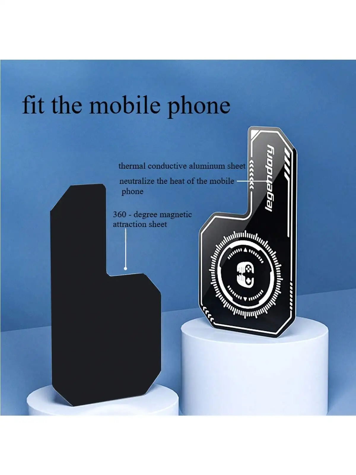 IJzeren warmteafvoerbord voor mobiele telefoons, niet-magnetische warmteafvoerstickers, thermische pads, warmteafvoer voor mobiele telefoons ac