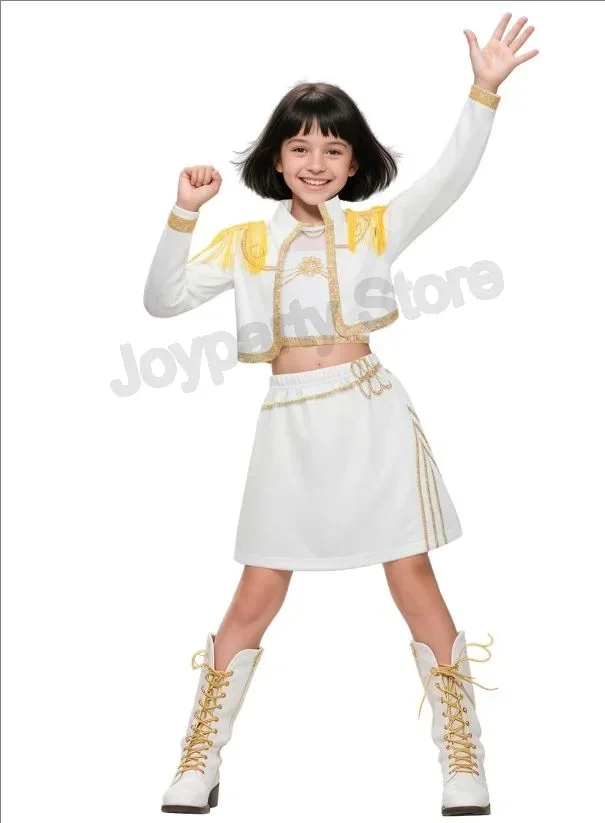 ملابس الفتيات ميرا رومي زوي للمسرح أزياء تنكرية سوداء للفتيات زي موحد لحفلات الهالوين لعب الأدوار مطبوعة فستان بتصميم حالم