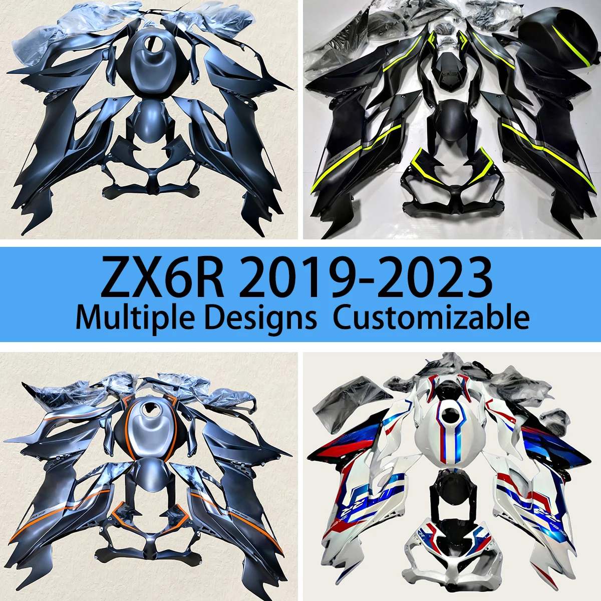 

For KAWASAKI ZX 6R 636 2019 2020 2021 2022 2023 Bodywork Fairings ZX6R 19 20 21 22 23 Motorcycle Cowling Fairing Kit