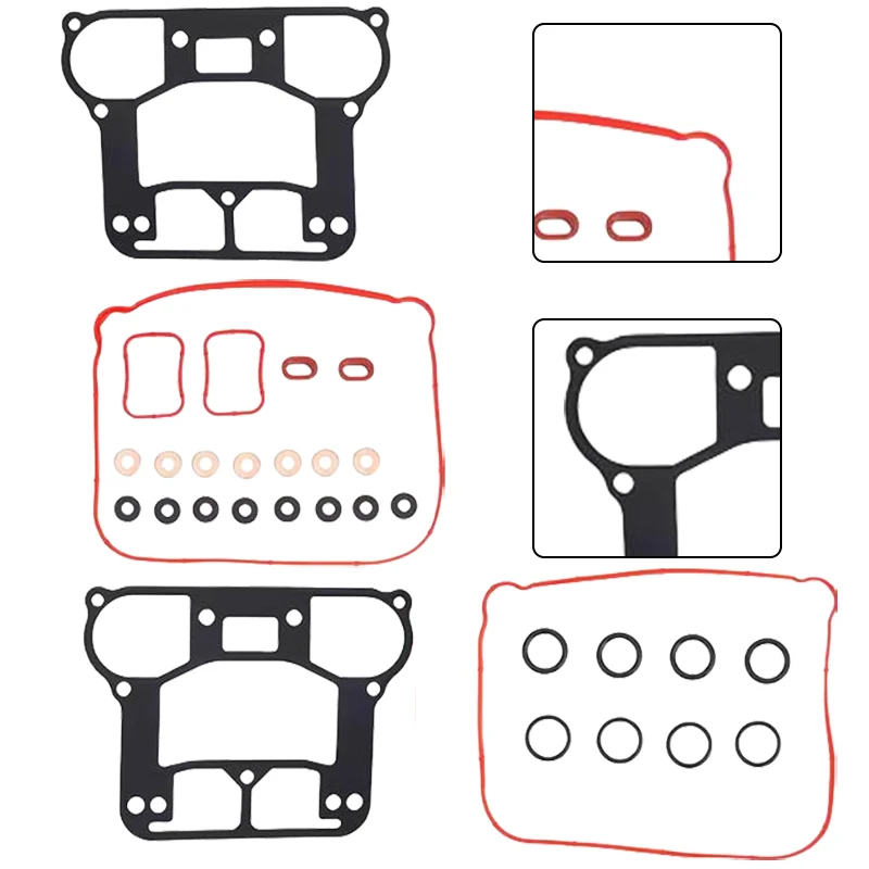 

1200 Gasket Gasket 17030-07-X For Engine Repair Compatible With XL1200T Compatible With XL883L 2007-2019 Black red