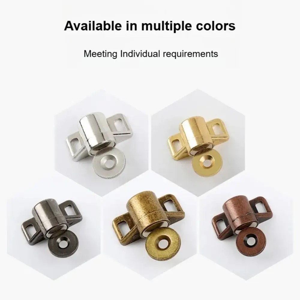 

Strong Magnetic Magnetic Catches Zinc Alloy Cassette Magnetic Cabinet Door Catch Hardware Suction Handle Drill-free Buckle