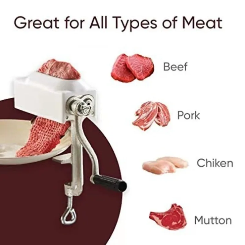 Manual Cast Iron Steak Tenderizing Machine - Kitchen Meat Tenderizer for Home Use