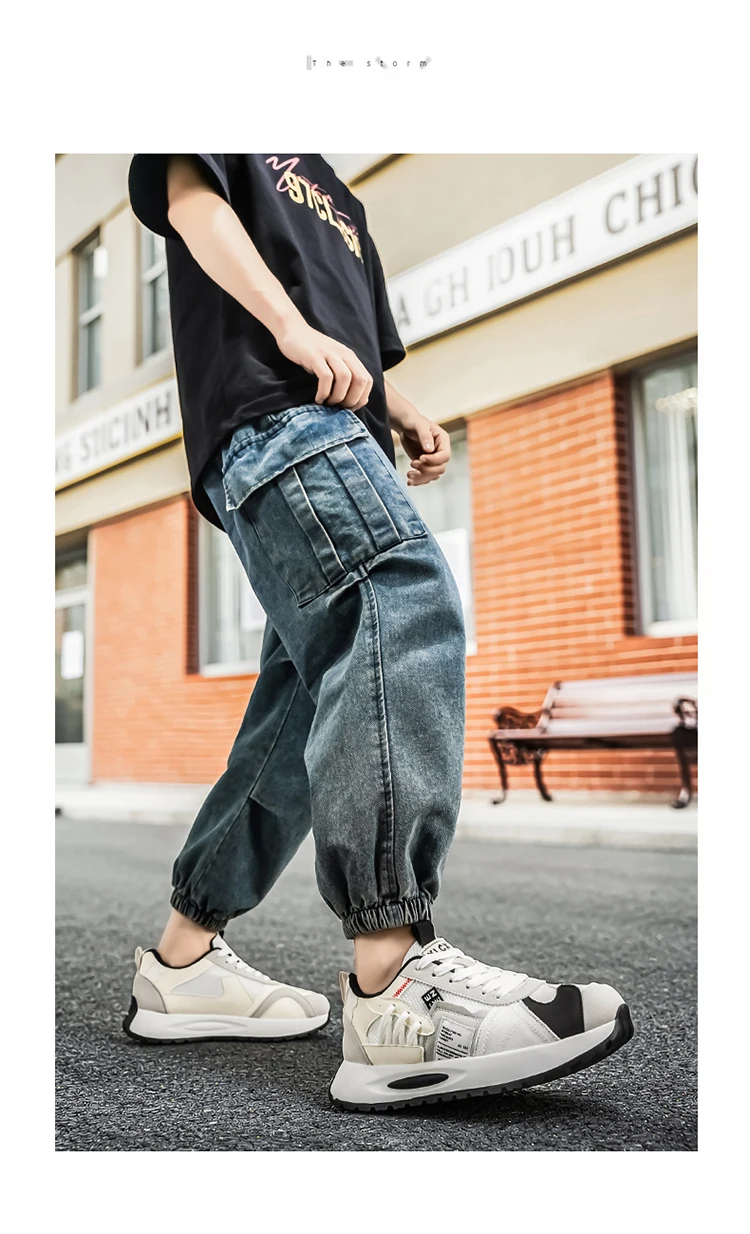 Herren-Freizeitsneaker, leicht, atmungsaktiv, strapazierfähig, modisch, vielseitig einsetzbar für Outdoor-Sport, Campus und Stadt. – Detail 6