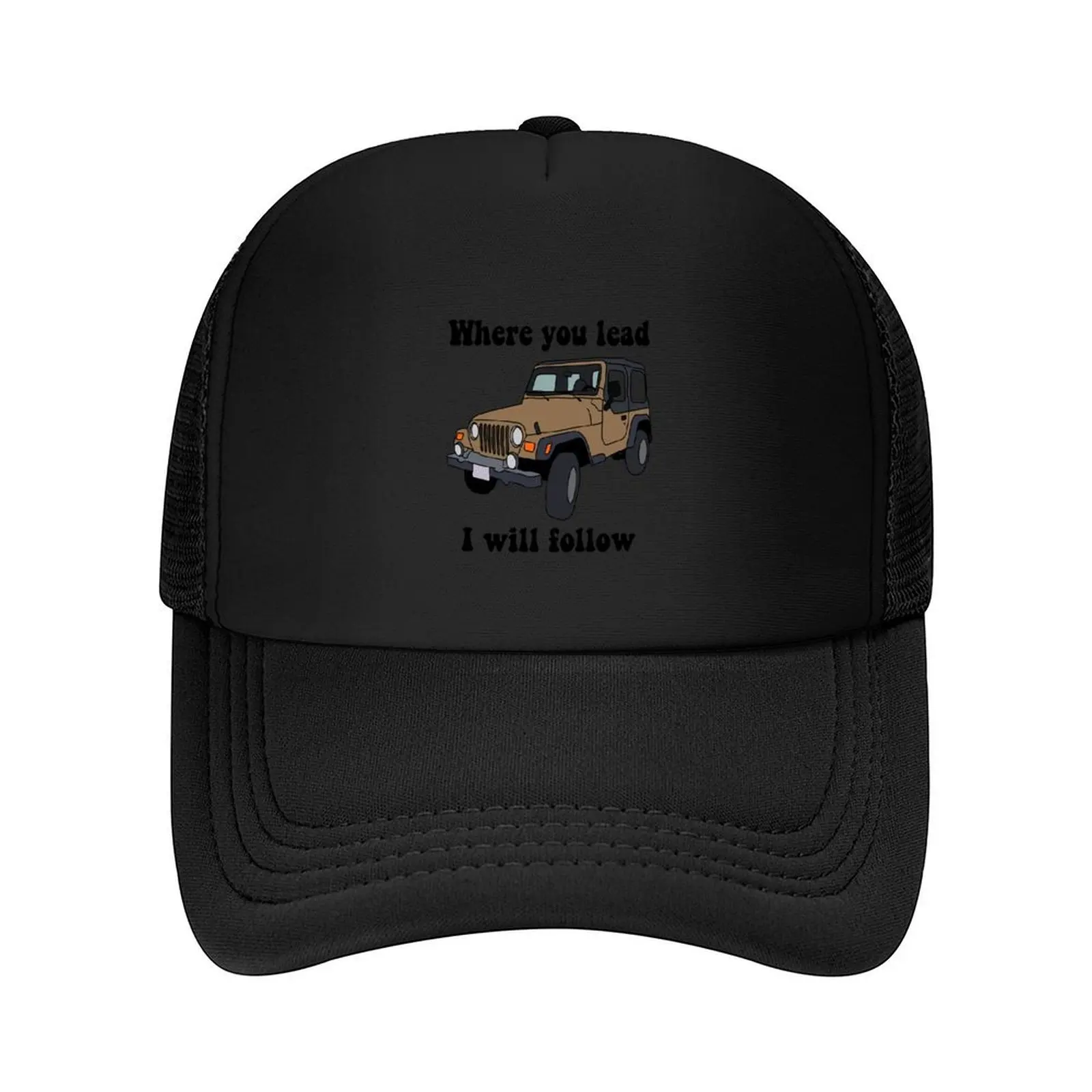 

Where you lead I will follow Baseball Cap Golf Hat Man Brand Man cap winter hats for men hats for men Women Caps Men's