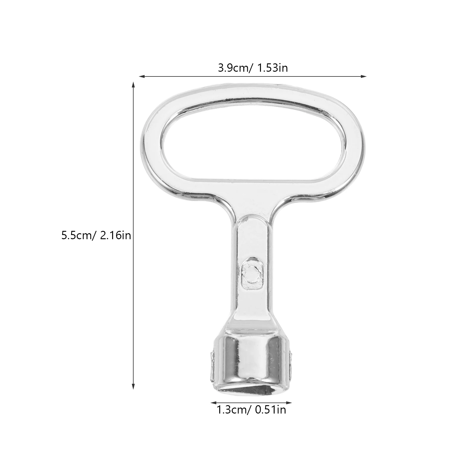 6PCS Aluminum Triangle Keys for Trash Cans Metal Suitable Communities Apartments Malls Schools Fruit Bins Outdoor