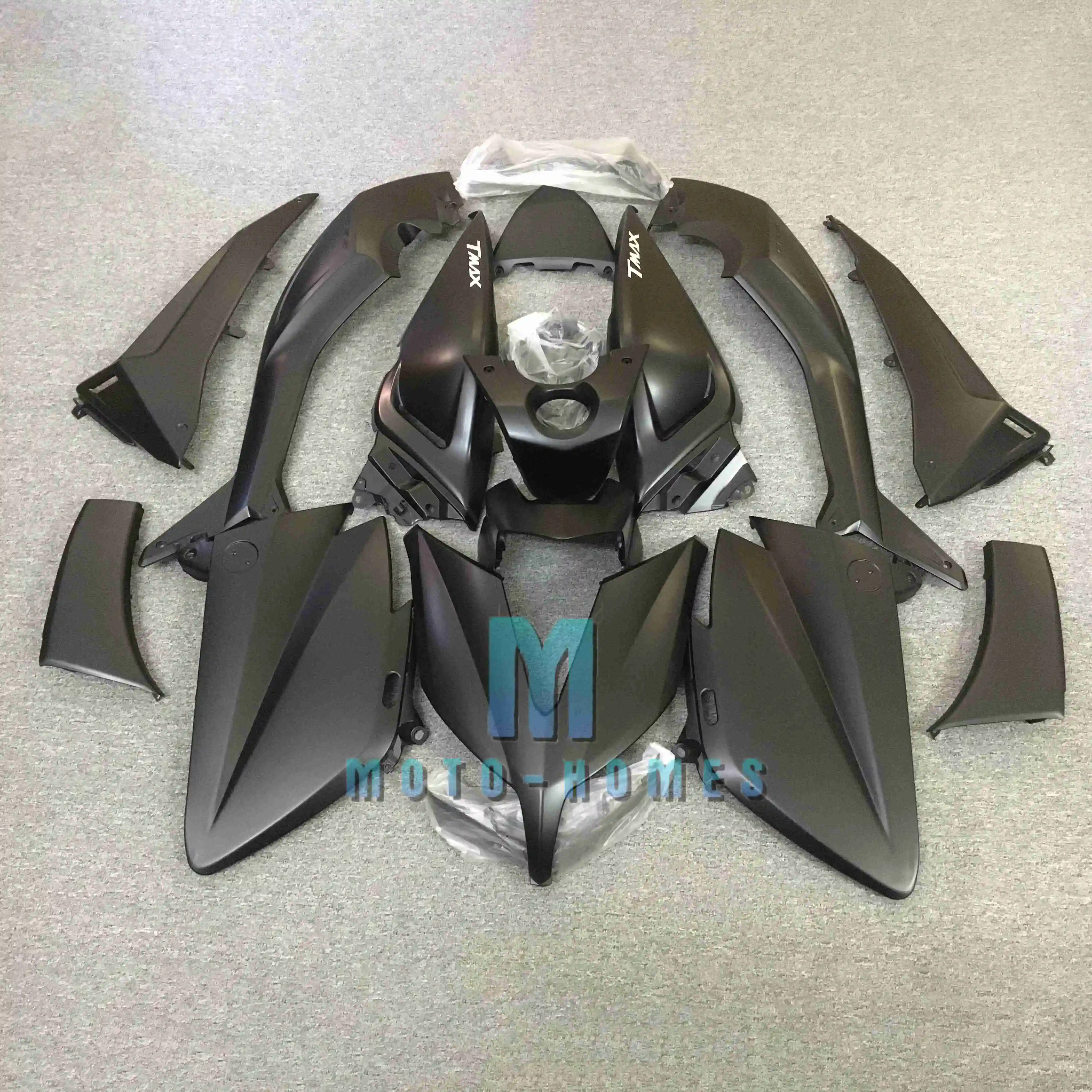 Carenatura per YAMAHA TMAX530 2015-2016 2015 2016 TMAX 530 15-16 Stampo ad iniezione Corpo Riparazione carene Set Accessori Nero opaco