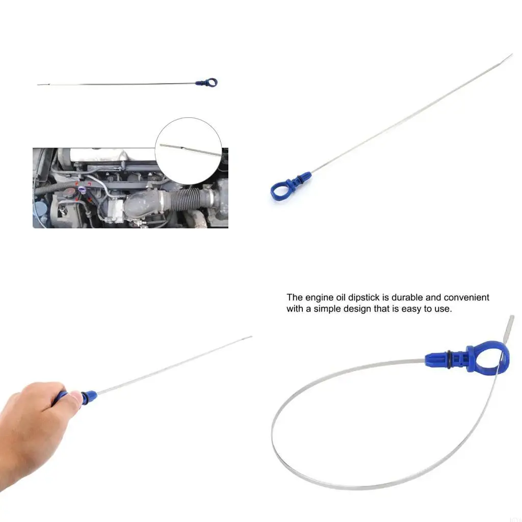 Universal Engine Oil Dipstick For Select Vehicle Models High Temperature Resistant Metal Plastic Construction D7YA