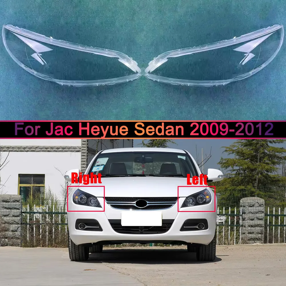 

For Jac Heyue Sedan 2009 2010 2011 2012 Headlamp Housing Transparent Mask Cover Headlight Shell Plexiglass Replace Original Lens