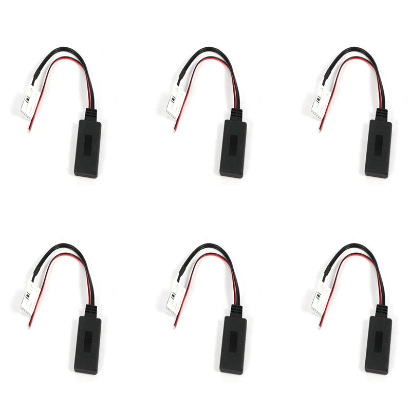 

6X For Peugeot 207 307 For Citroen C2 C3 RD4 Car 12Pin Bluetooth Module Wireless Radio Stereo AUX-In Aux Cable Adapter