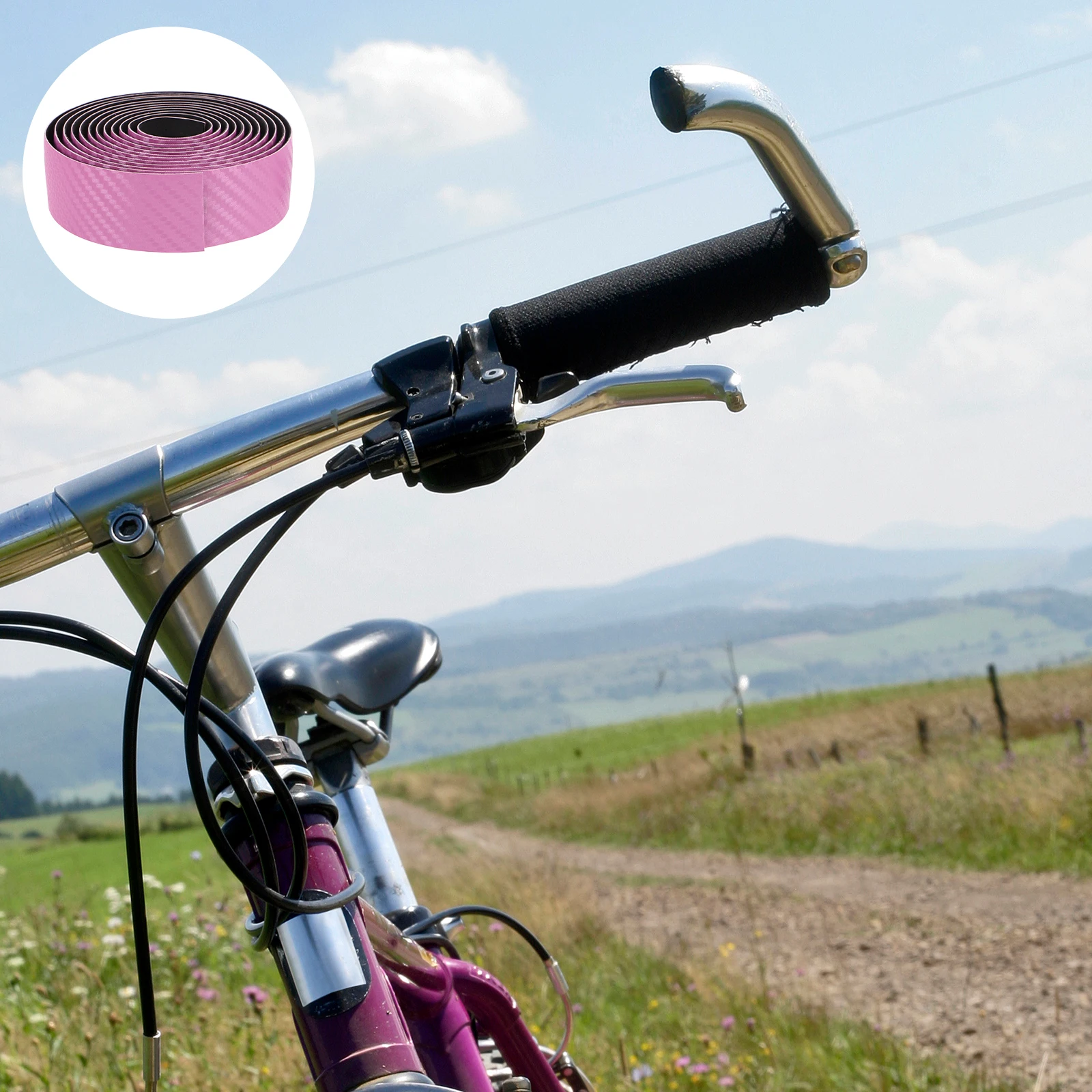 

2 set 2 Sets 215Cm/84.5In Bicycle Handlebar Tape High Elastic Nonslip Shock Absorbing Breathable Cycling Grip Road Bike Wrap