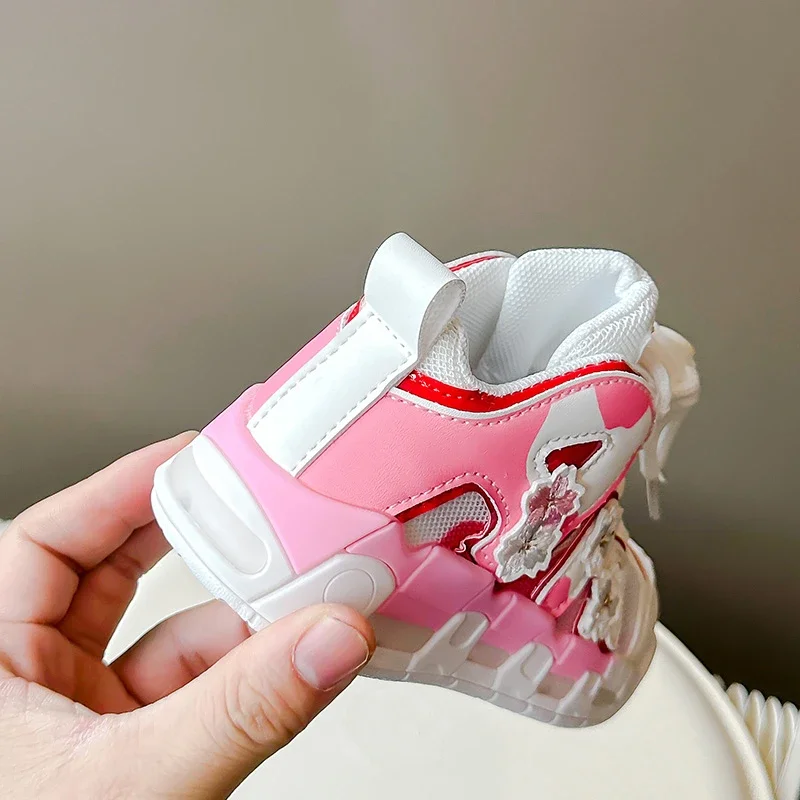 Scarpe sportive abbinate ai colori per bambini Sneakers grosse estive suola spessa traspirante scarpe da papà Casual moda ragazza calzature femminili