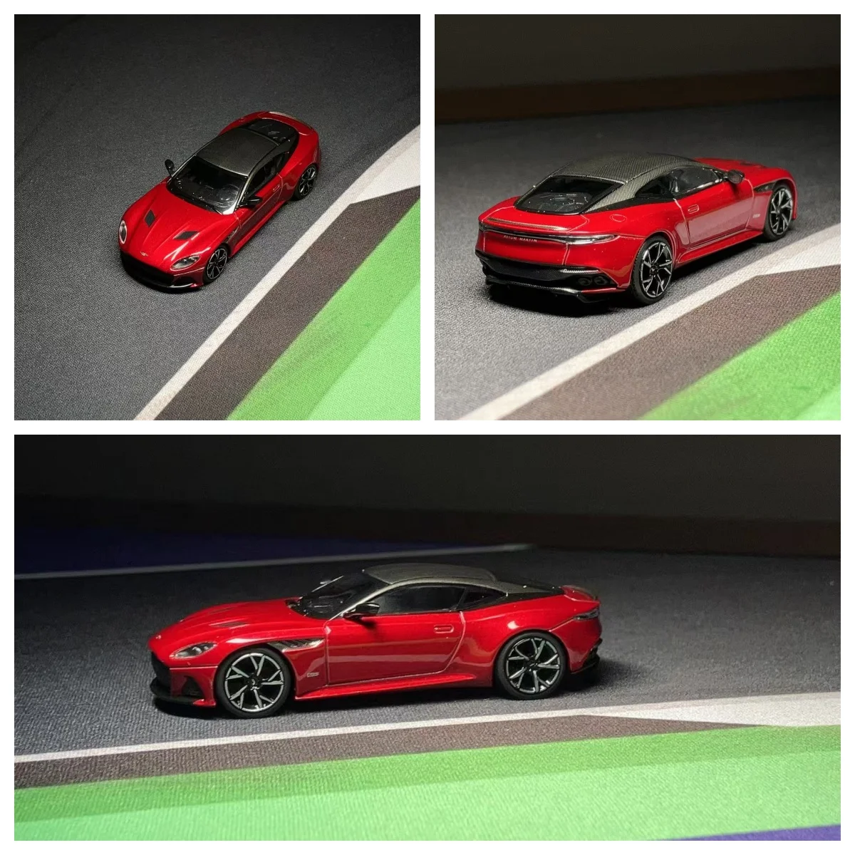 

Minigt 1:64 Hyper Red DBS Coupe Sports Model Diecast Metal Car