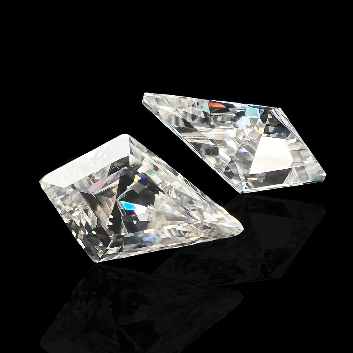 Szjiano White D Color Kite Cut Moissanite Diamond With Certificate Loose Gemstones 0.4ct to 3ct Hand-Cutting Precious Stone New