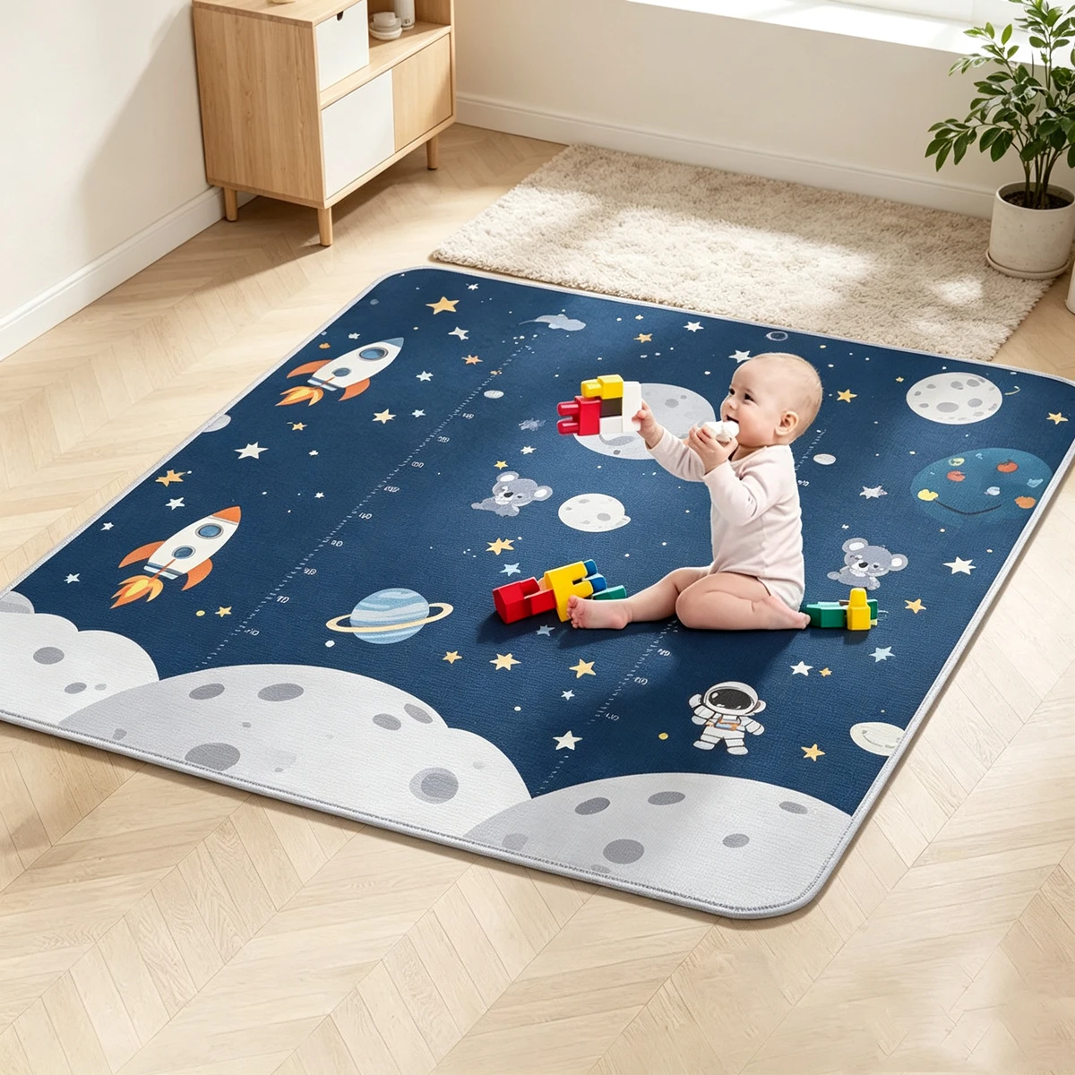 Tapis de jeu pour bébé de grande taille, épaisseur 0,5 cm, tapis de puzzle pour enfants, tapis d'éveil, tapis d'activité, tapis de jeu pour enfants, tapis de développement, mousse souple