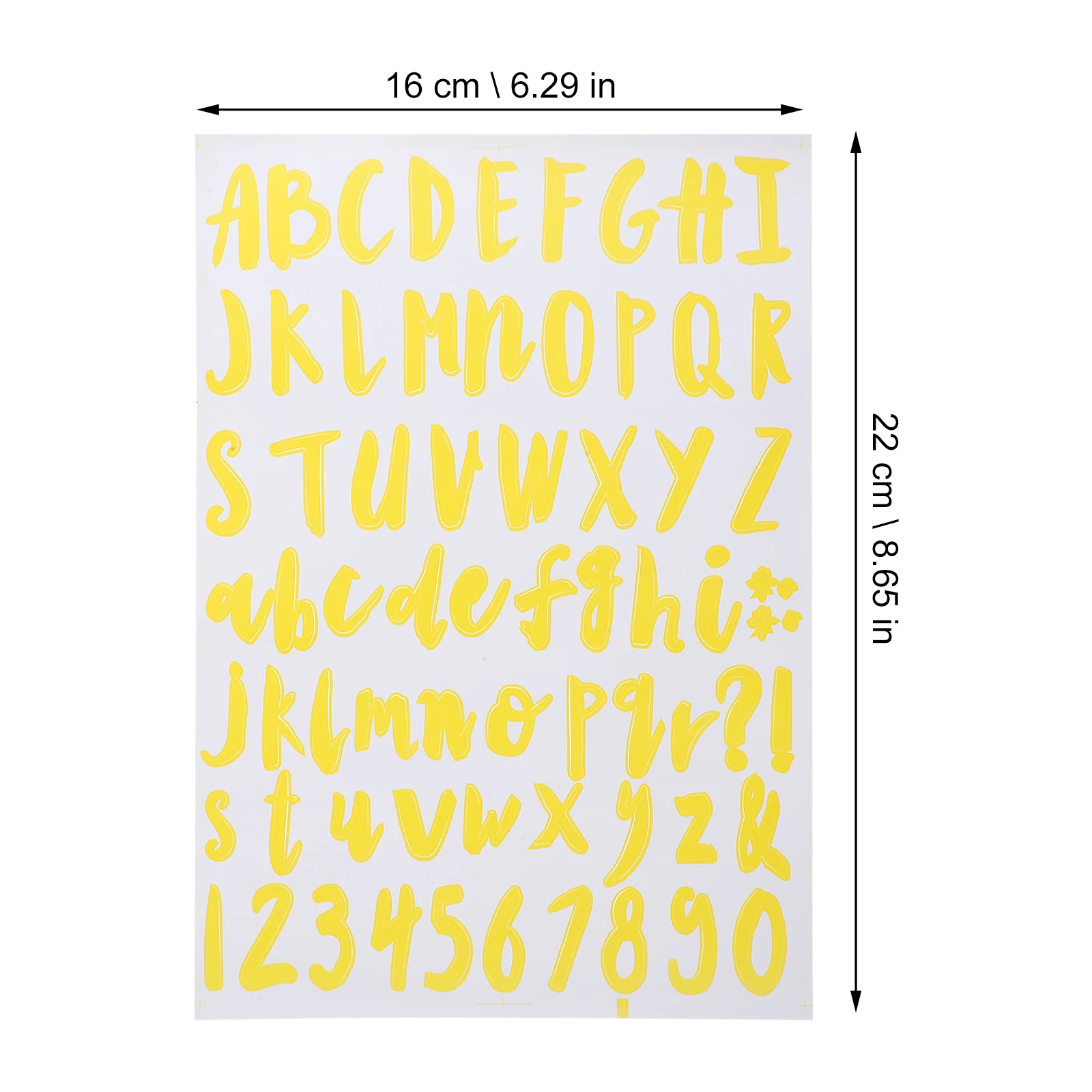 

12 Sheets Alphabet Number Stickers Diy Scrapbook Letters Decals Self-Adhesive Small Stickers For Crafts Posters Bottles Cups