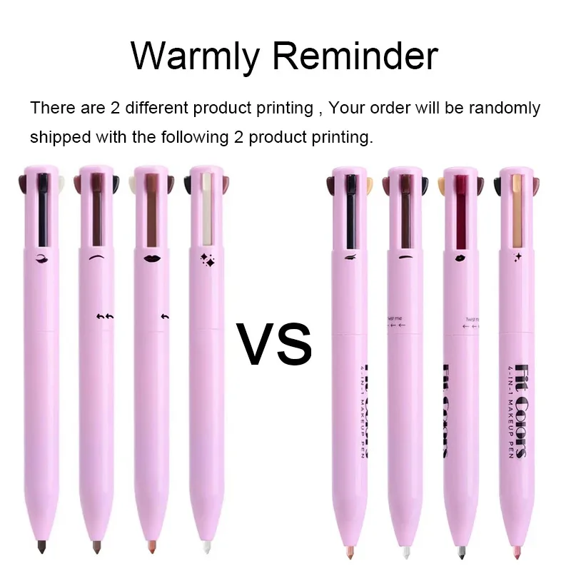 ลิปไลเนอร์อเนกประสงค์ 4-in-1 อายไลเนอร์ และดินสอเขียนคิ้ว ชุด 4 สี
