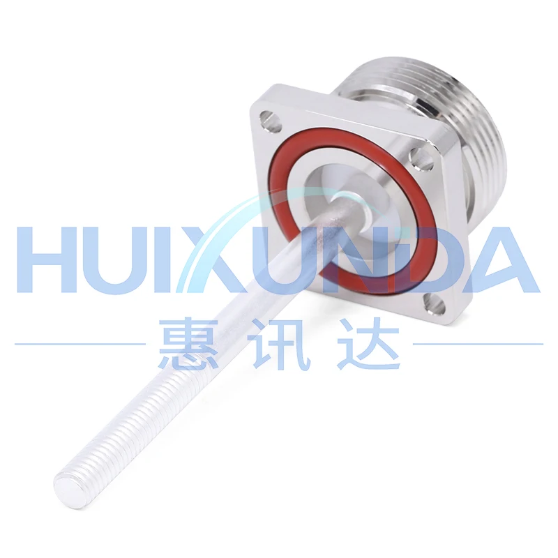 L29-KFD-M6 DIN female seat M6 custom extended thread with waterproof ring four-hole flange fixed connector