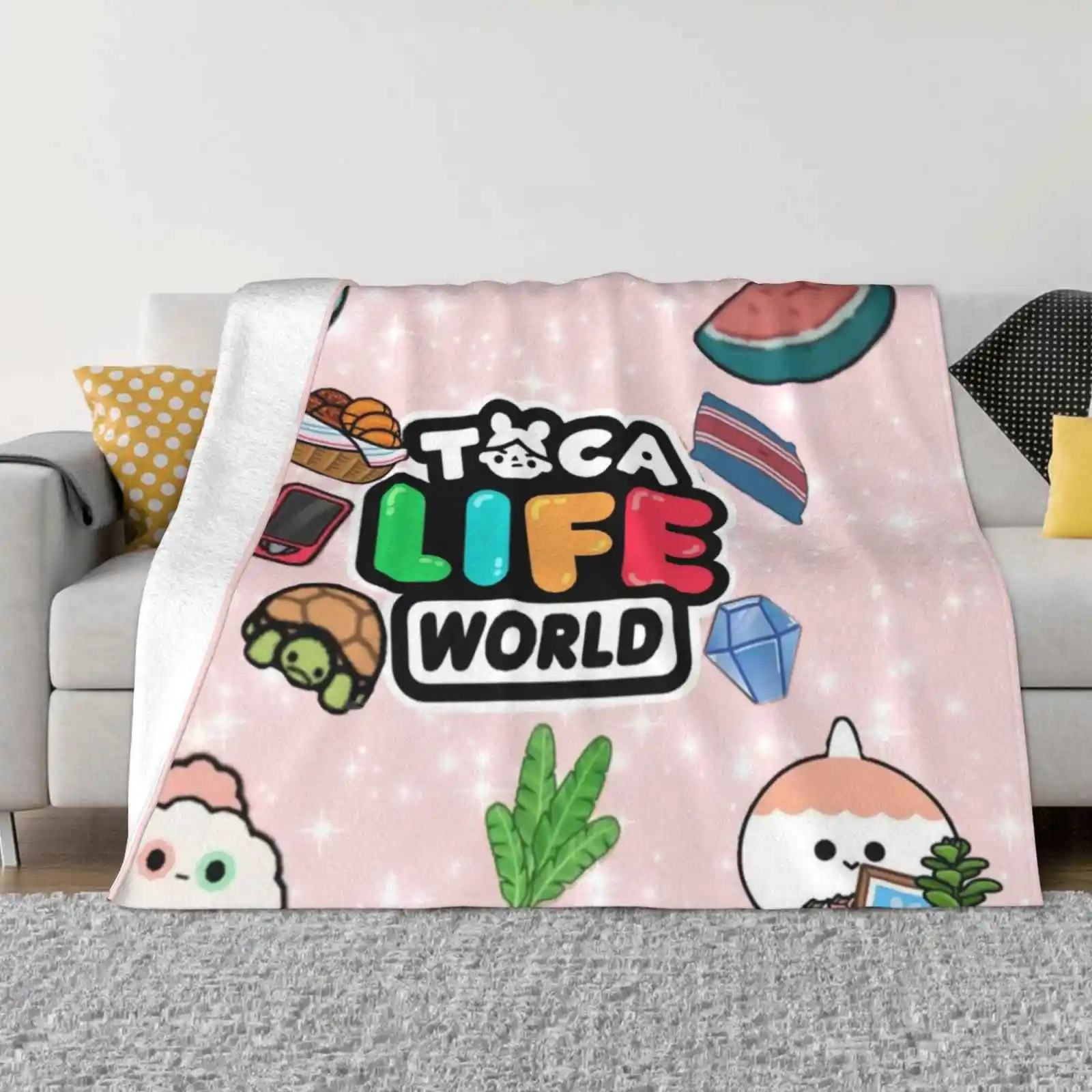 

Toca Boca-Toca Boca 2021-Toca Life World Four Seasons Comfortable Warm Soft Throw Blanket Toca World Toca Toca Doctor Toca