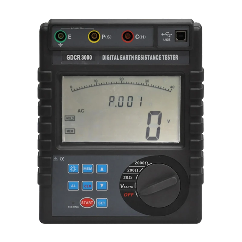 HVHIPOT GDCR3000 Potable Digital Earth Resistance Tester With Good Price