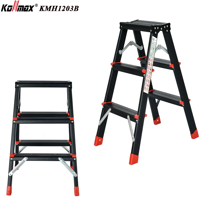 Tangga Lipat Aluminium EN131 Custom, Tangga Lipat Dua Tingkat, Tangga Teleskopik Aluminium