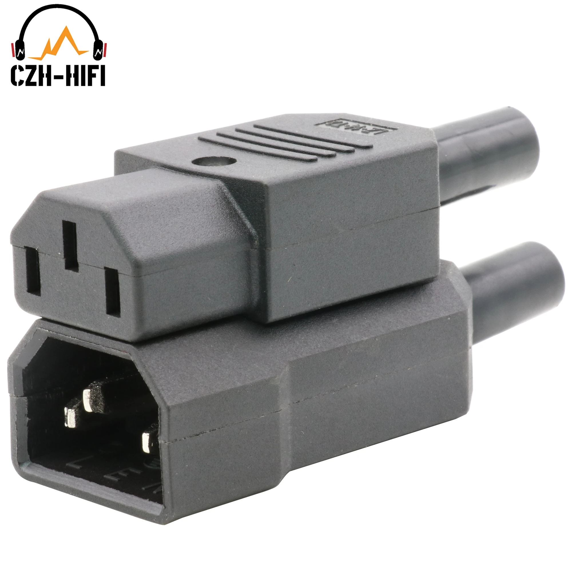 

1pc Power Plug IEC 320 C14 Male Female AC Power Cord Inlet Outlet Power Connector 250V 10A CCC CE TUV Nylon Insulation