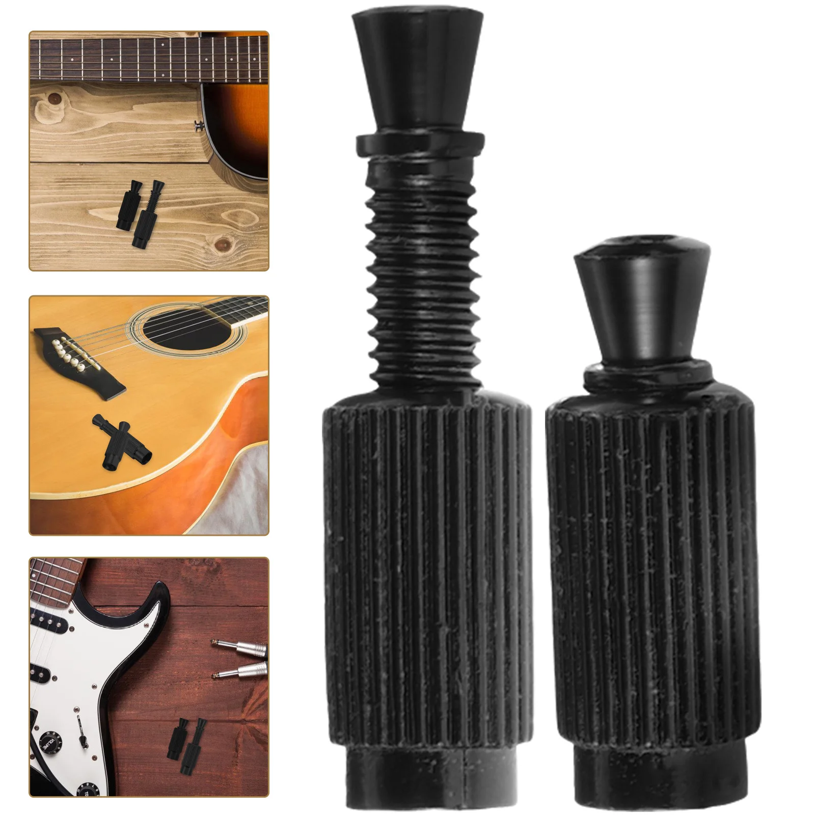 

2Pcs Metal Guitar Bridge Inserts and Nuts Easy Install Electric Guitar Tremolo Parts High Strength Hardware Fits Most Models