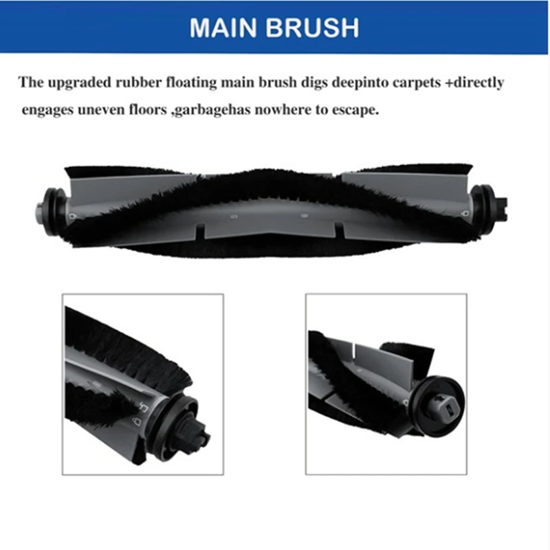 اصنع لـ-AIRROBO-T20+-مكنسة كهربائية-ملحقات-فرشاة جانبية رئيسية-ممسحة-فلتر-أكياس الغبار-نظيف-أجزاء-استبدال
