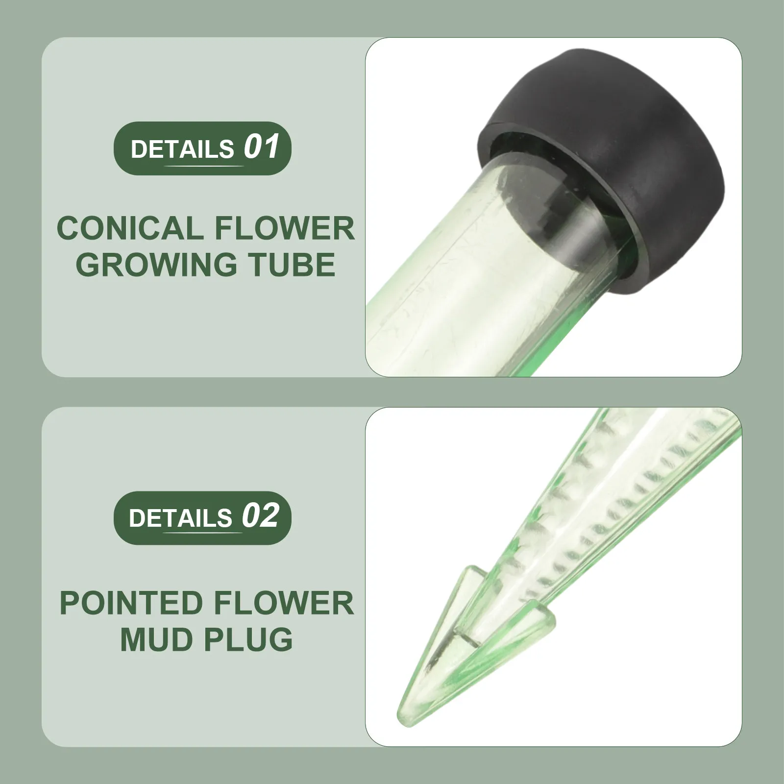

50Pcs Floral Water Tubes Clear Plastic Fresh Keeping Flower Nutrition Tubes for Flower Arranging Supplies Single Stem Water Vial
