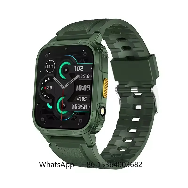 

2024 1,95-дюймовые спортивные часы на открытом воздухе BT Call Смарт-часы LW9B Фитнес Кислород в крови Портативные устройства