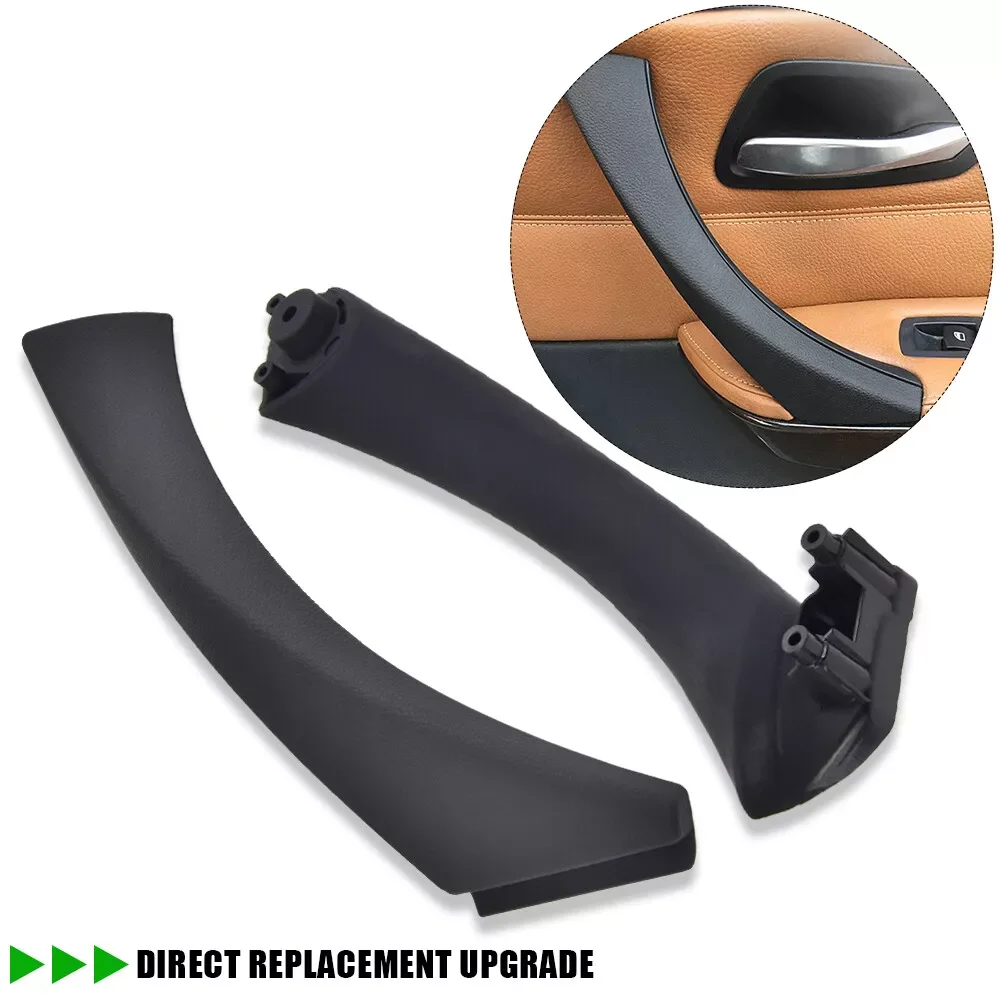 Left/Right Car Inner Door Pull Handles for BMW E90 E91 323i 325i 328i 330i 335i 325xi 328xi 330xi 335xi 335d Sedan Wagon