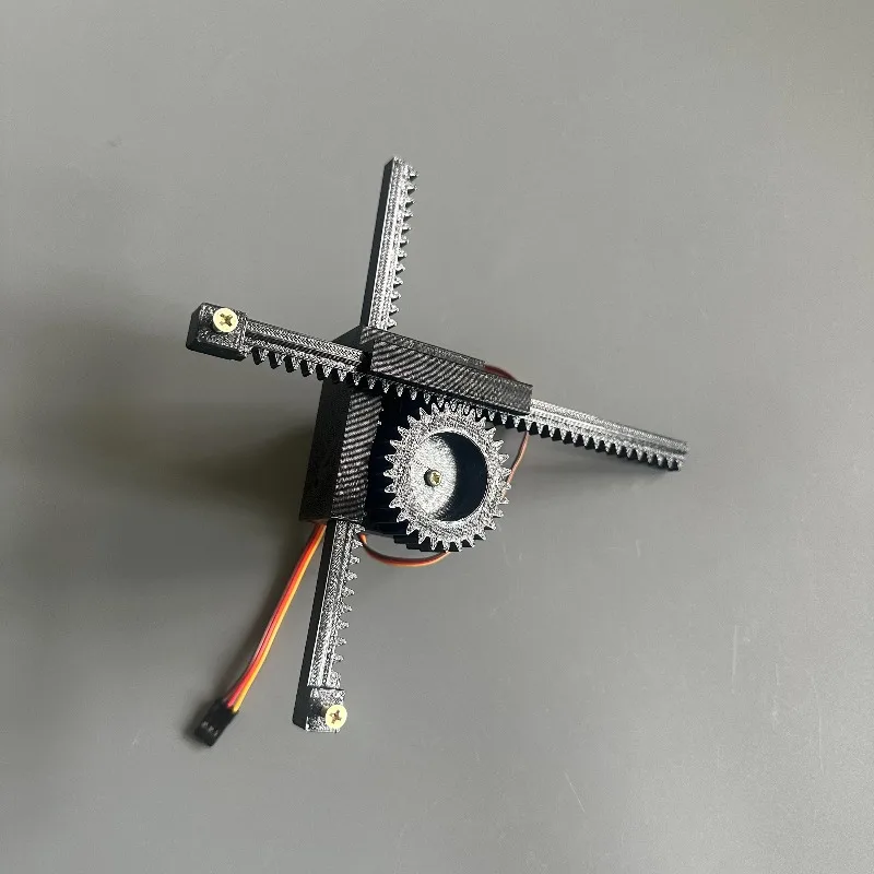 MG996R/MG995 Stroke 6cm/360 degrees Servo rack 20cm with limit, push-pull telescopic rod