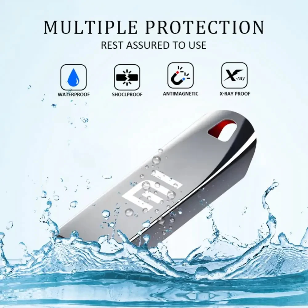 Xiaomi High Speed 2TB Flash Drive USB3.2 Metal U Disk TypeC Memory Stick 128GB 1TB Waterproof SSD Storage PC Phone Data Transfer - Image 5