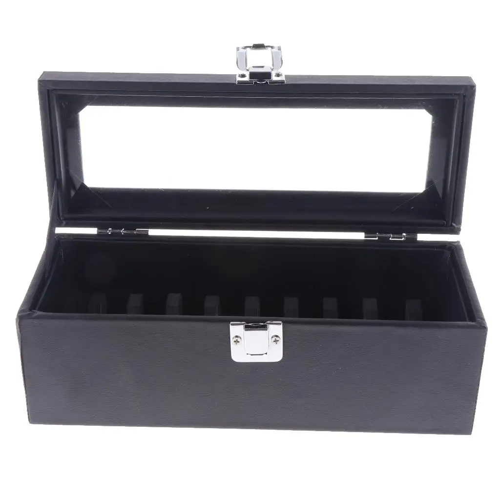 

0 Slots PU Leather Bangle Organizer Display Jewelry Box Tray with Lock