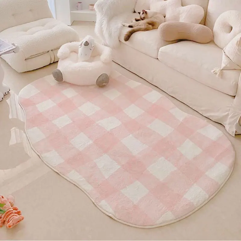 

Cute Children's Room Rug Sofa Area Irregular Shape Cartoon Living Room Carpet Soft Plush Bedside Baby Crawling Floor Mat Rugs