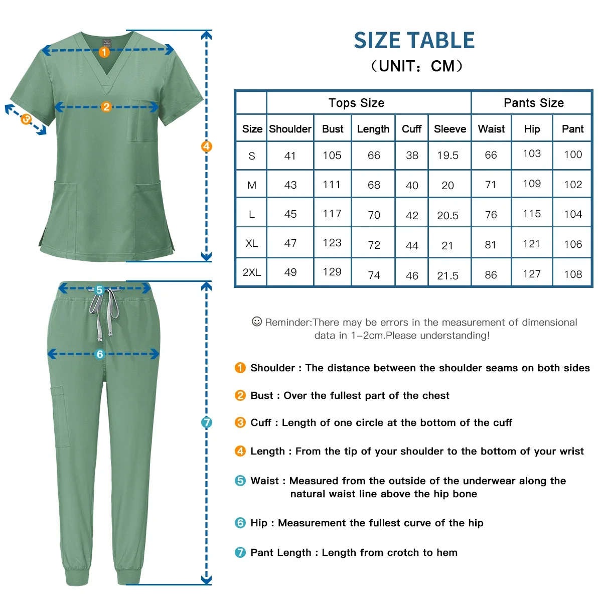 Health Services Medical Shirt Pants Sets Fashion Doctor Nurse Surgical Gown Professional Beauty Salon Scrub Medical spa Uniforms