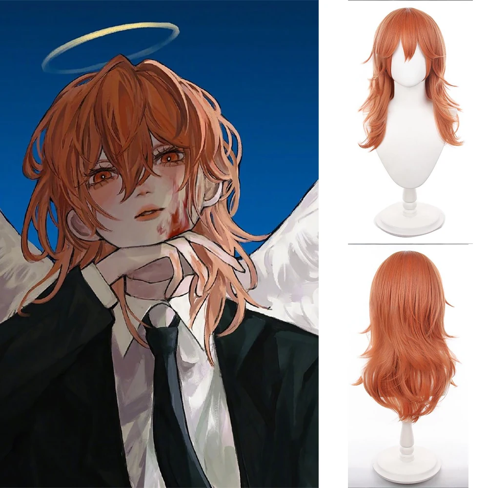 

Anime Chainsaw Man Angel Devil Cosplay Synthetic Hair Layered Reverse Curl Suitable for Daily Party Role Play Heat Resistant Wig