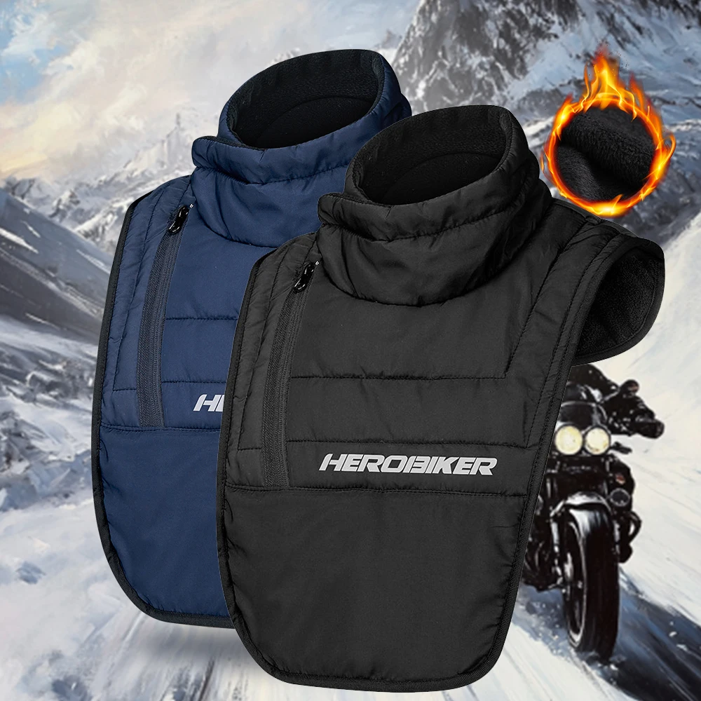 

Winter Keeping Warm Neck Scarf Motorcyclist Rider Chest Neck Protector Windproof Warmer Scarf Motorcycle Thermal Collar Black