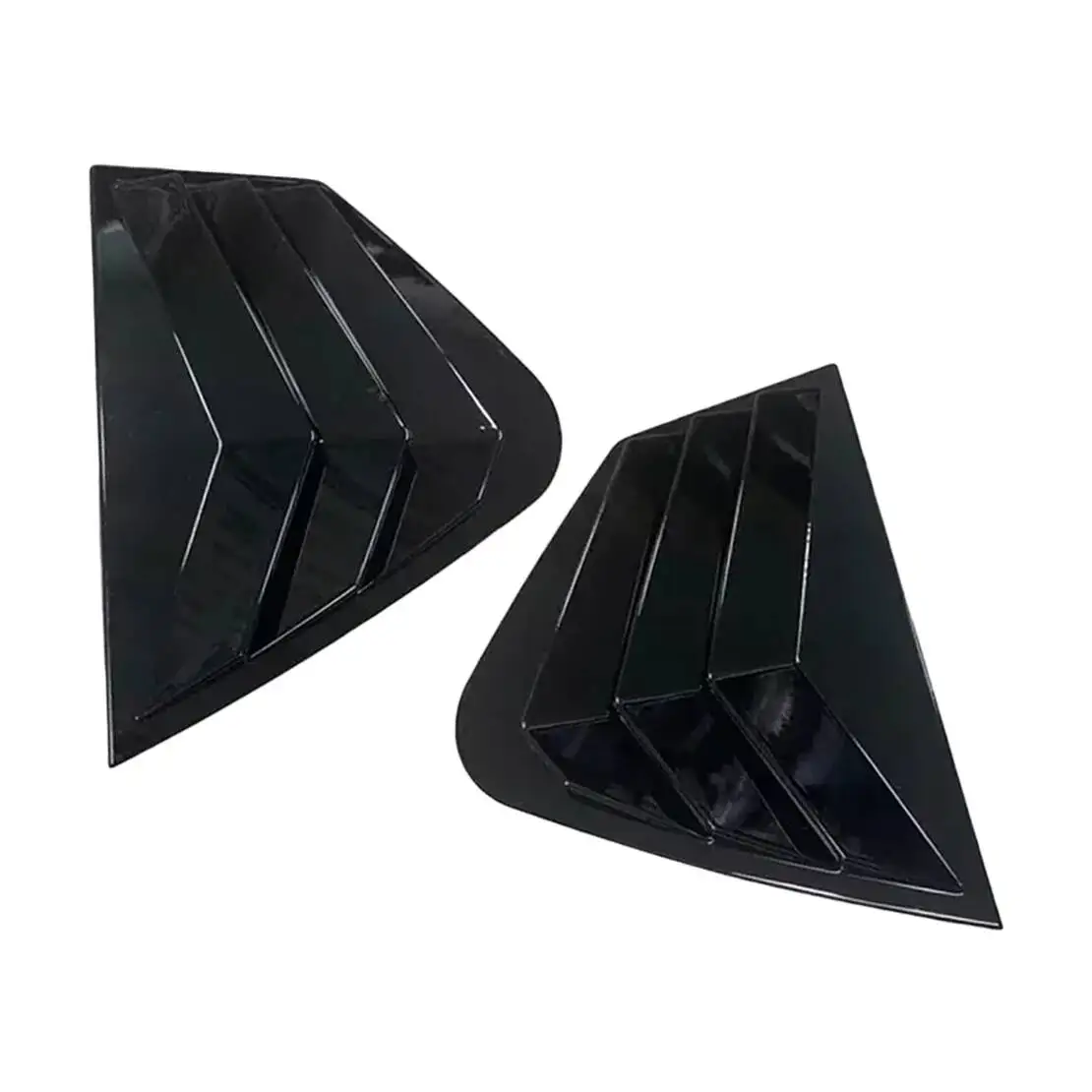 

1 Pair Rear Side Window Quarter Louver Vent Cover Trim Fit for Kia Optima K5 2011 2012 2013 2014 2015 Glossy Black ABS
