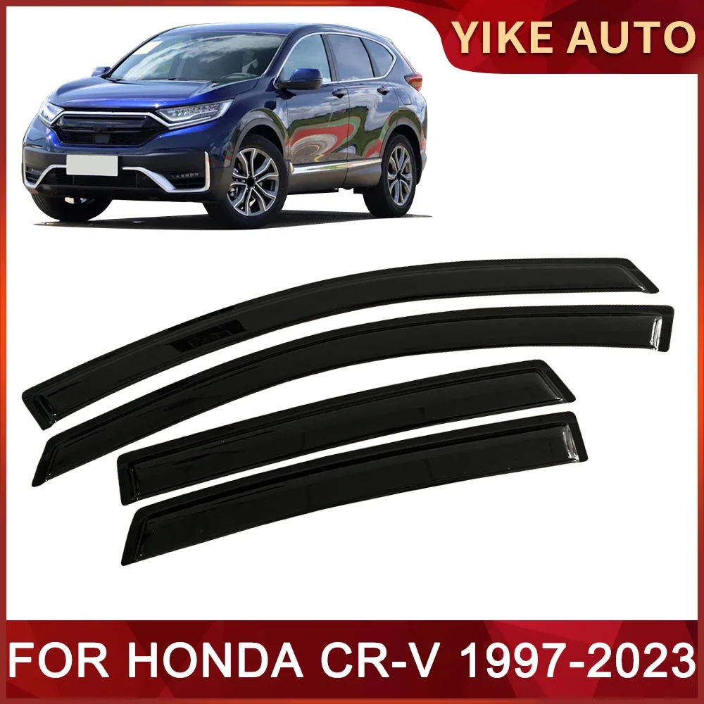 

Козырек для окон CRV для HONDA CR-V 1997-2024, дверной козырек с защитой от ветра, солнца, дождя, боковые окна, ветровые дефлекторы, автозапчасти