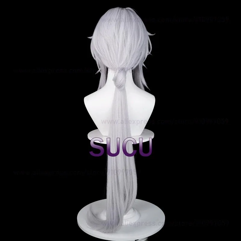 Nene 2025 Honkai Star Rail YingXing Cosplay Blade 100cm Silver White Hair Heat Resistant Synthetic Wigs + Wig Cap view 5