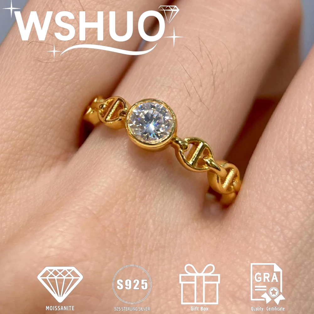 

Кольцо с пузырьками из муассанита 0,5 карата D VVS1 для женщин, 100% серебро S925, 18-каратное золото, полый дизайн, кольцо для свадебной вечеринки, ювелирные изделия