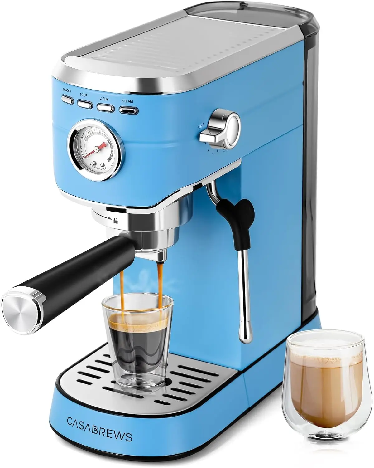 

Espresso Machine 20 Bar, Stainless Steel Espresso Maker with Milk Frother Steam Wand, Professional Coffee Machine