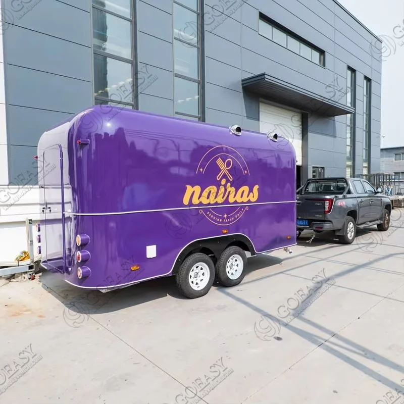 2026 Custom BBQ Food Trailer with Smoker and Grill Fully Equipped Mobile Kitchen for Sale