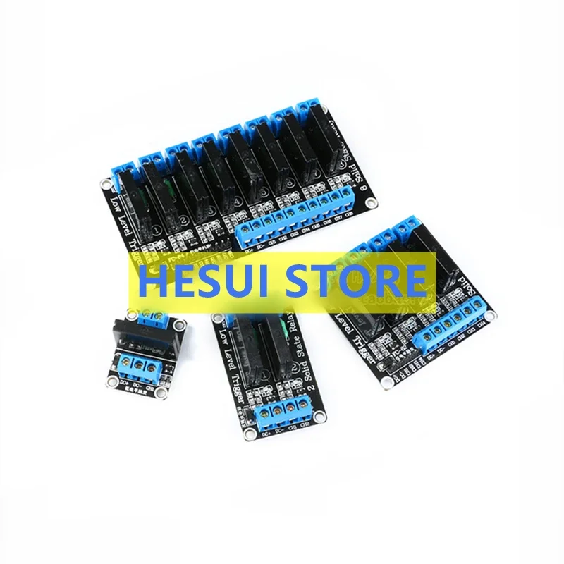 1/4/8 channel 5V/12V/24V high/low level trigger AC solid state relay module