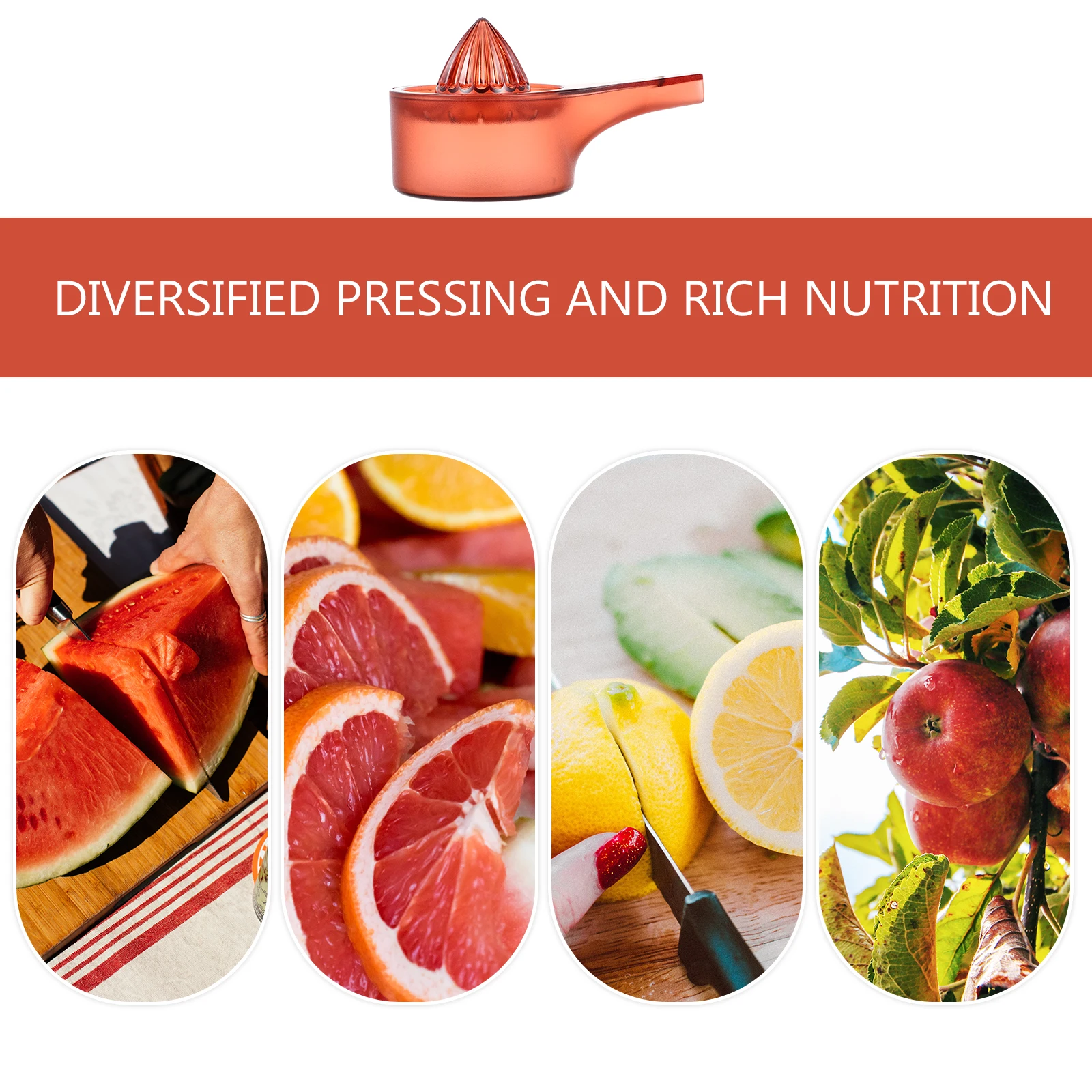 

Manual Juicer Lemon Multifunction Hand Squeezer Handheld Red Tools Press Travel